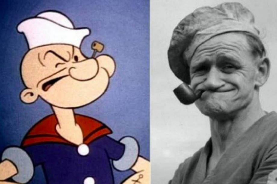 marinheiro Popeye de verdade