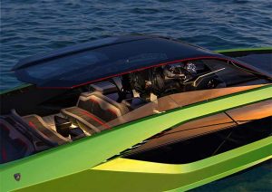 Conheça o interior da lancha italiana de 63 pés inspirada na Lamborghini