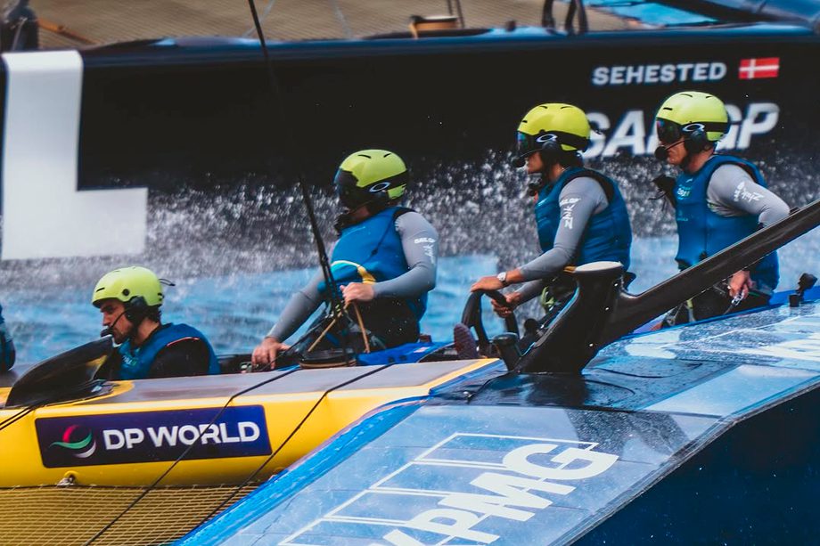 Equipe brasileira no SailGP, em Sydney