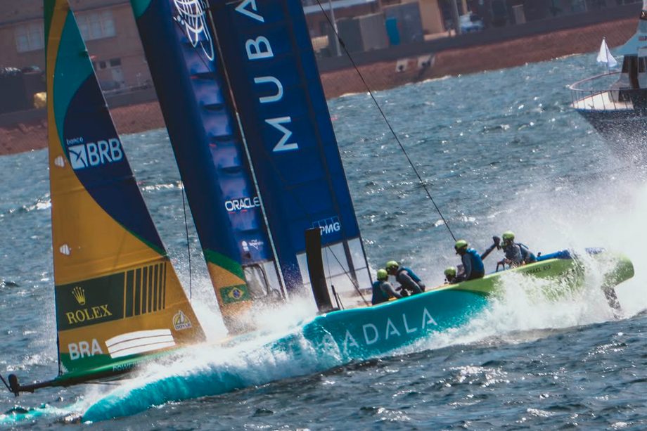 Equipe brasileira no SailGP, em Sydney