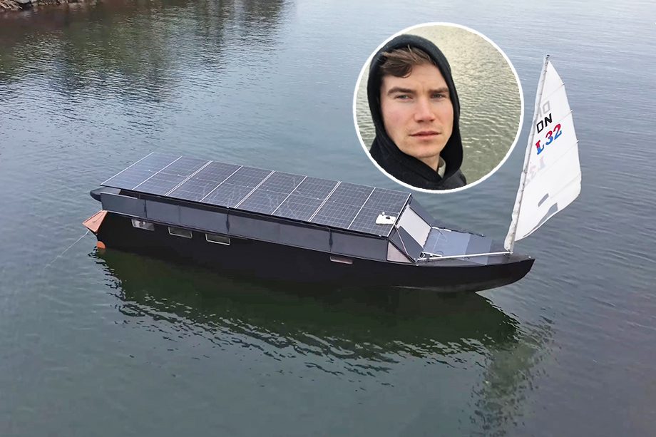 Em 200 dias, finlandês construiu barco movido a energia solar com “autonomia infinita”
